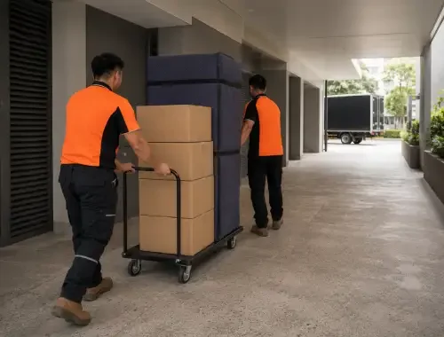 Removalists assisting with apartment and unit furniture relocations