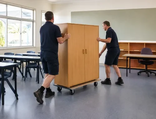 Furniture removal assistance for state school furniture relocation requirements