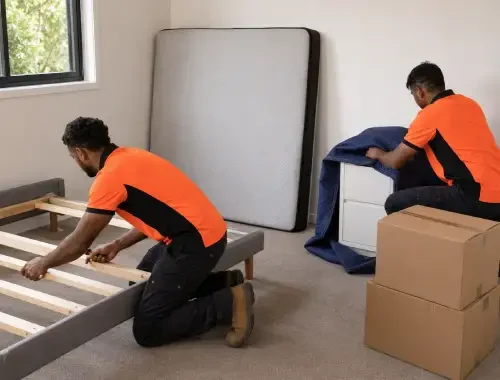 Furniture and household belongings from a one-bedroom home or apartment