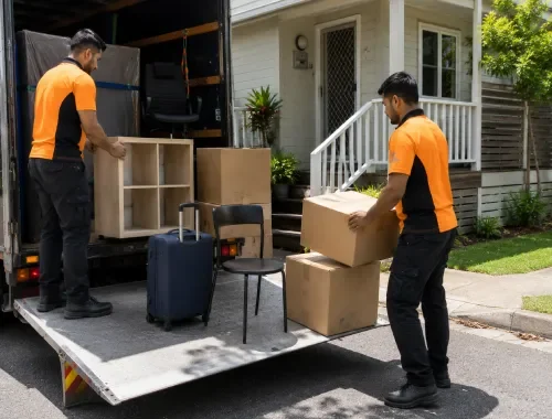 Student or sharehouse belongings prepared for a smaller residential move